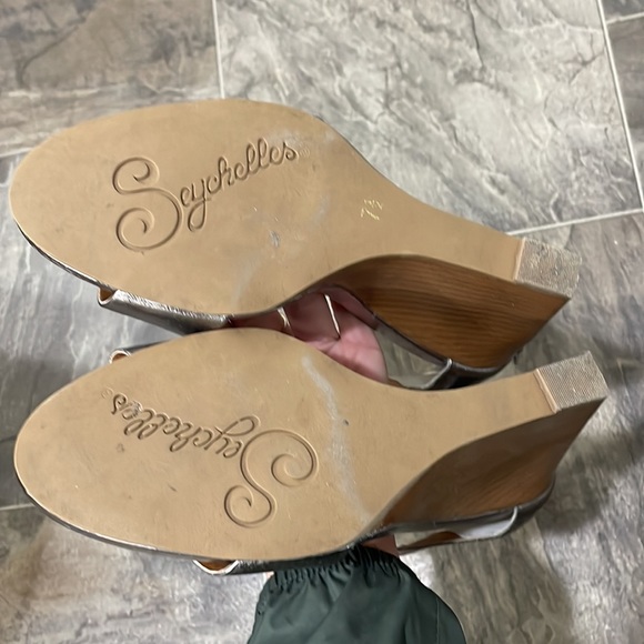 Seychelles Pewter Wedge with Ankle Strap - Picture 5 of 6